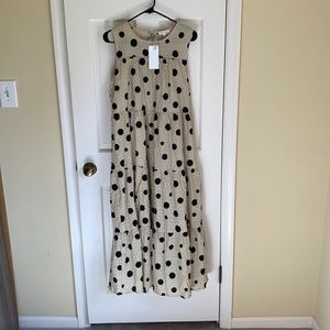 Polka dot maxi dress